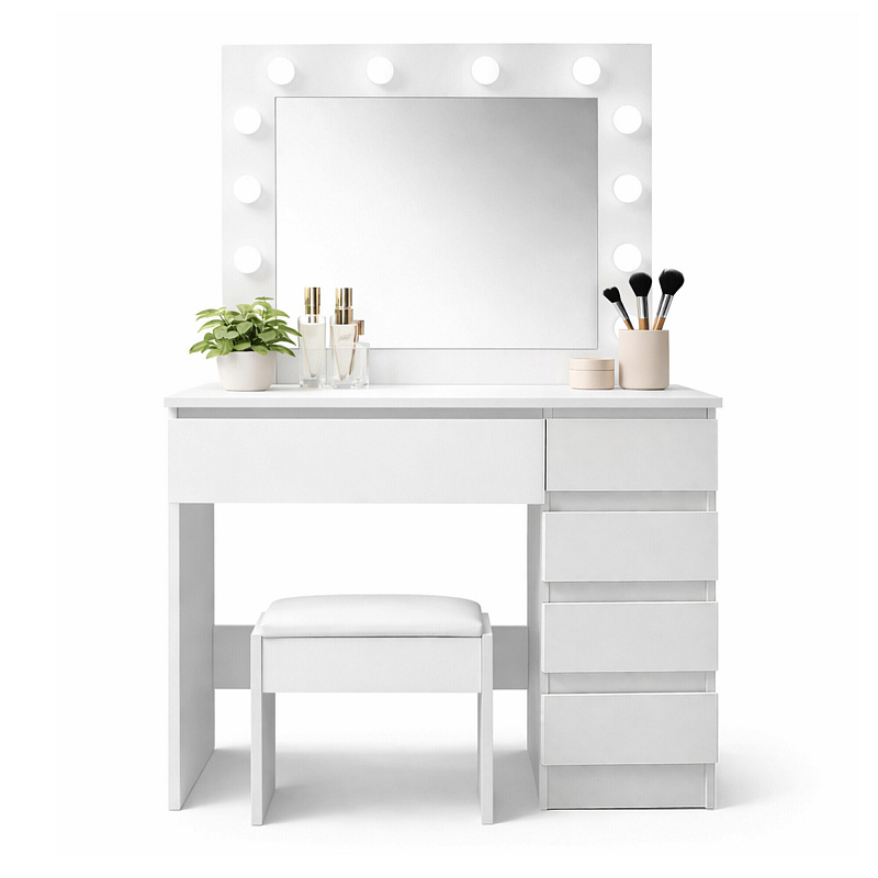 TOALETKA kosmetyczna LUSTRO 12 LED TABORET