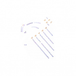 Aga4Kids Samoprzylepne cyrkonie DS8113BH