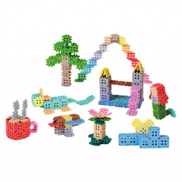 Klocki konstrukcyjne Waffle mini pastel 500 el 03629