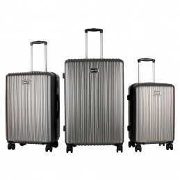 Aga Travel ZESTAW WALIZEK 3w1 MR4667 Ciemny Szary