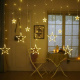 Lampki LED kurtyna gwiazdki 2,5m 138LED multikolor
