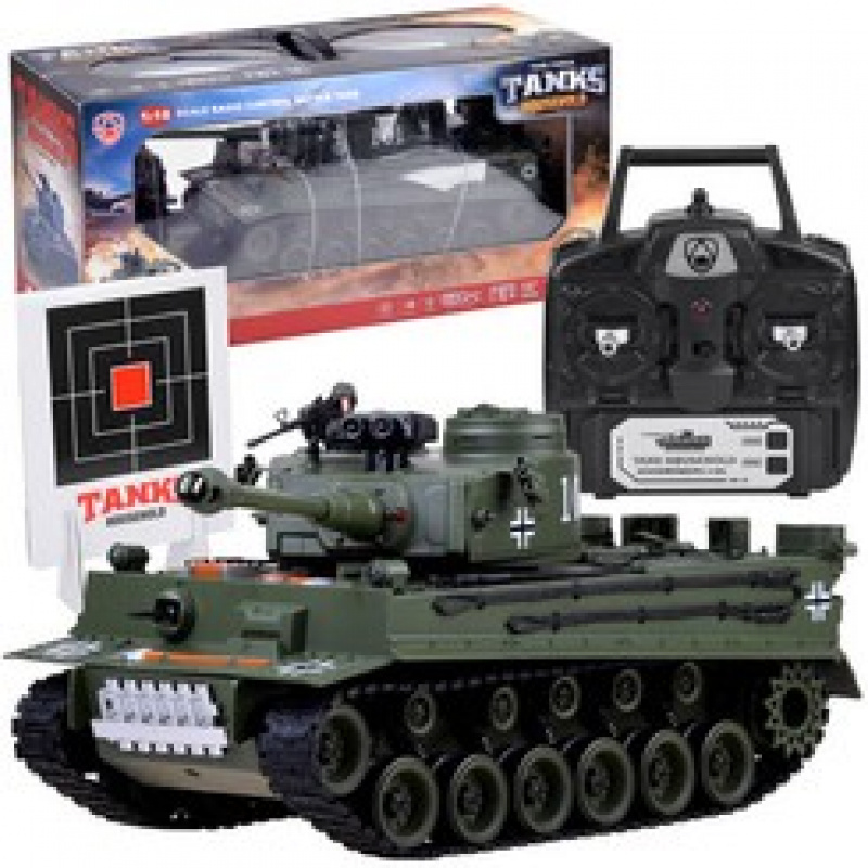 Duży zdalnie sterowany CZOŁG German Tiger RC0252ZI uniwersalny