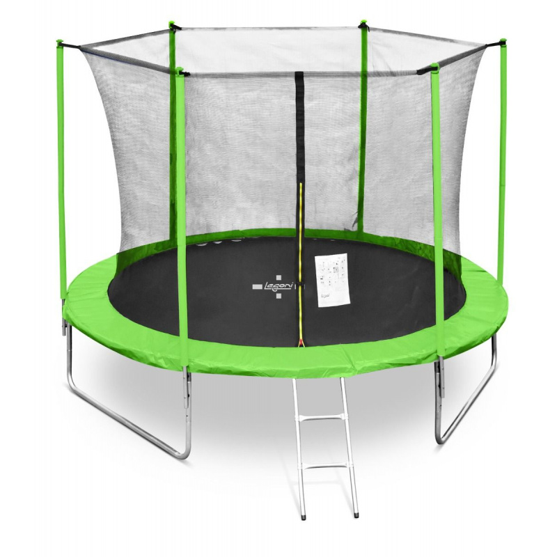 Legoni Trampolina 250 cm Jasnozielona + siatka ochronna + drabinka