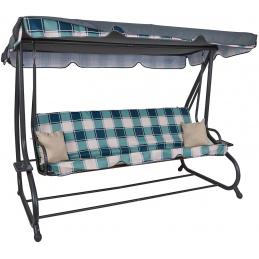 Aga huśtawka ogrodowa XXXL COMFORT LUX kwadratowa zielona