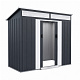 Aga Domek ogrodowy 238x132x180 cm Ciemnoszary