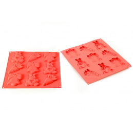 Silikomart Forma do pieczenia 9 części zestaw żółty