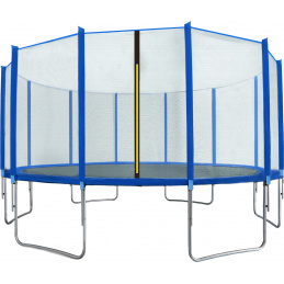 Aga SPORT TOP Trampolina 500 cm Niebieska + siatka ochronna
