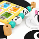 Aga4Kids TABLICA MANIPULACYJNA Montessori Drewniana PANDA