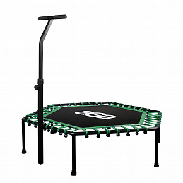 Aga FITNESS Trampolina 130 cm Zielona + uchwyt - 2. JAKOŚĆ