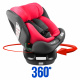 Aga FOTELIK SAMOCHODOWY i-Size 360° 0-36 kg DS1822 Czerwony