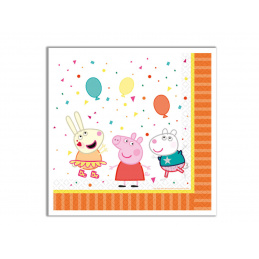 Peppa Pig Serwetki papierowe Świnka Peppa 33x33cm 16 szt