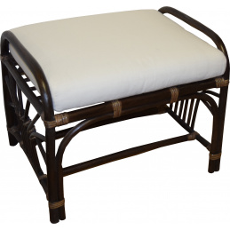 Aga stołek rattanowy TURDUS Choco White
