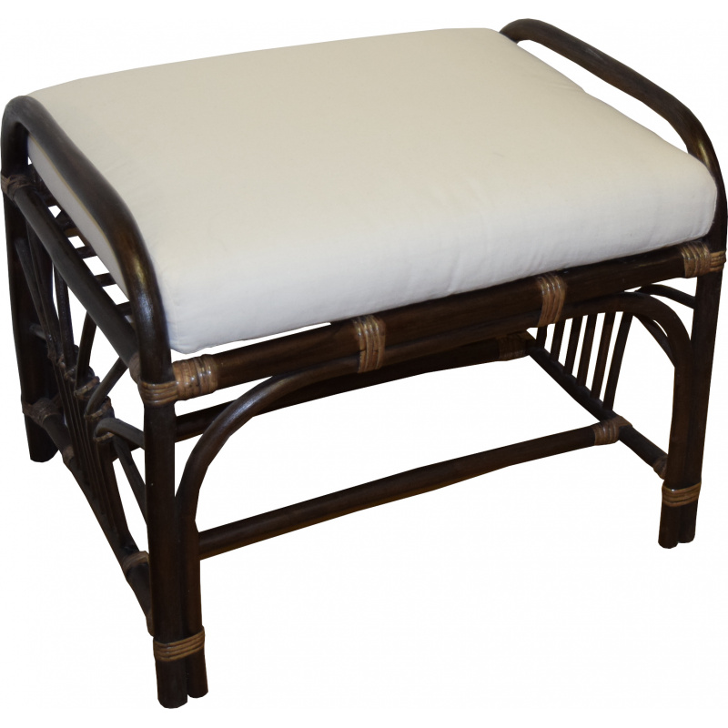 Aga stołek rattanowy TURDUS Choco White