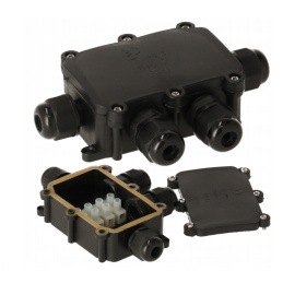 Puszka elektryczna z dławikami 4x IP68