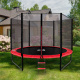 Aga SPORT PRO Trampolina ogrodowa 305 cm Czerwona + siatka zabezpieczająca + drabinka