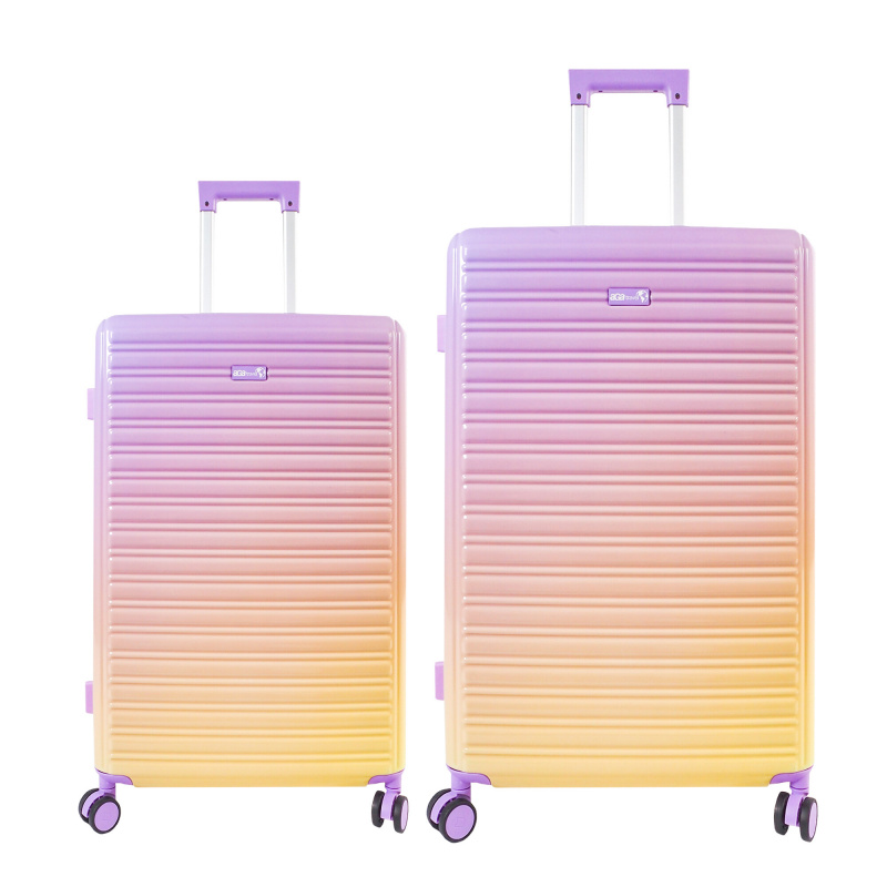 Aga Travel ZESTAW WALIZEK 2w1 MR4673 Żółty/Fioletowy