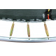 Aga SPORT FIT Trampolina 180 cm Jasnozielona + wewnętrzna siatka ochronna