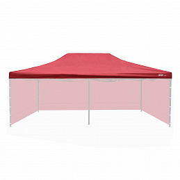 Aga Ścianki boczne do stoiska handlowego 3x6m Bordowe