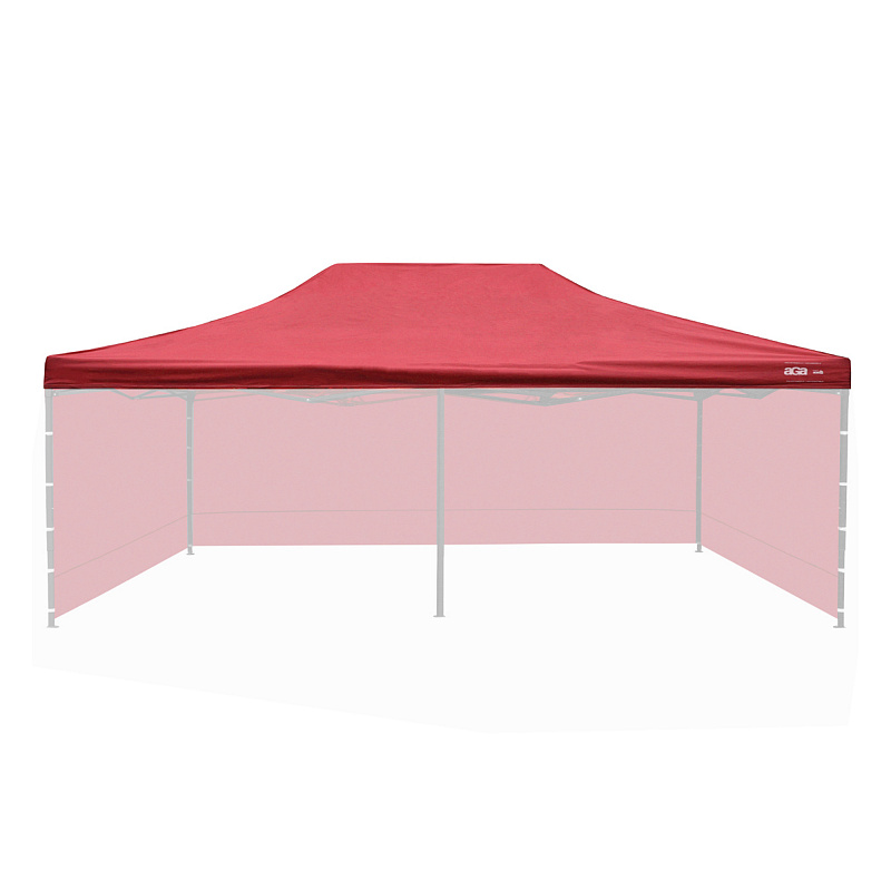 Aga Ścianki boczne do stoiska handlowego 3x6m Bordowe