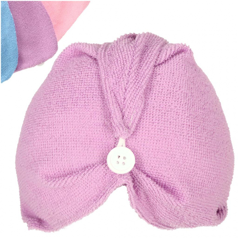 Ręcznik turban do włosów - mikrofibra mix kolor