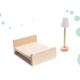 LULILO Domek dla lalek drewniany FLORO boho LED