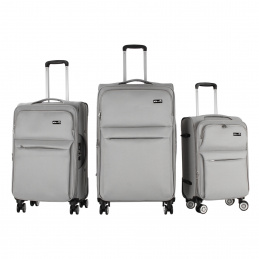 Aga Travel Zestaw walizek podróżnych Jasnoszary - 6CZ001 - 2. JAKOŚĆ