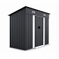 Aga Domek ogrodowy 222x174x125 cm Ciemnoszary