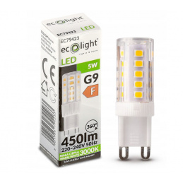Żarówka LED G9 5W biała ciepła Eco Light