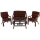 Aga Zestaw rattanowy BUTEO Choco Dark Brown