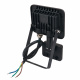 Reflektor LED RODIX PREMIUM z czujnikiem PIR - 10W - IP65 - 850Lm - biały zimny - 6000K - gwarancja 36 miesięcy