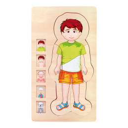 Small Foot Drewniana zabawka z motywem anatomii, Tim 2DZ168 - II. JAKOŚĆ
