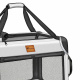 Tresko Torba transportowa dla psów i kotów 92x63x63 cm Jasnoszara