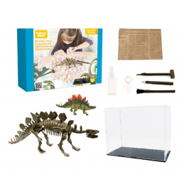 Aga4Kids Skamieliny Zestaw małego paleontologa Stegosaurus Wykopaliska Dinozaur