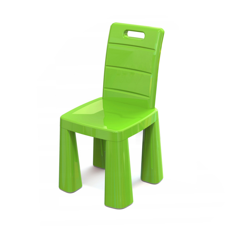 Doloni Plastikowe krzesło dziecięce w kolorze zielonym