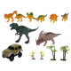 Kruzzel 17248 tory samochodowe dinozaurów 240 sztuk