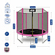 Trampolina ogrodowa SPORT TOP 250cm różowa + siatka zabezpieczająca + drabinka