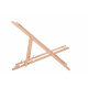 Aga Drewniany leżak składany brązowy