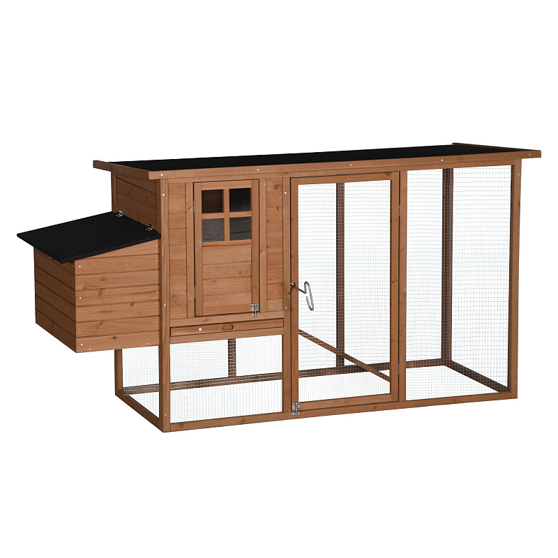 Aga KURNIK Z WYBIEGIEM DREWNIANY DLA 4-6 KUR 198x75x103 cm