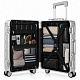 Aga Travel Walizka podróżna MR4678 Srebrna