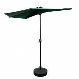 Aga Parasol półokrągły CLASSIC 270 cm Ciemnozielony
