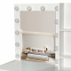 Aga Toaletka z lustrem i oświetleniem Matowa biała