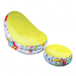 Aga KRZESŁO FOTEL DMUCHANY WODNY POMPOWANY Z PODNOŻKIEM DS2507