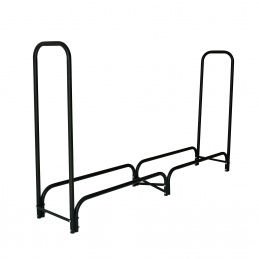 Aga Stojak na drewno 200x36x116 cm Czarny Aga Stojak na drewno 200x36x116 cm Czarny