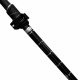 Aga Kij trekkingowy Carbon 61–135 cm, czarne