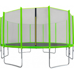 Aga SPORT TOP Trampolina 500 cm Jasnozielona + siatka ochronna