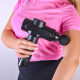 Aga Pistolet do masażu Masażer do ciała + Torba + Wymienne końcówki DS1604 Czarny
