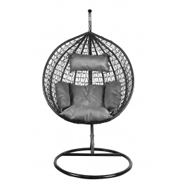 Aga Fotel wiszący ORTA Czarno - Szary