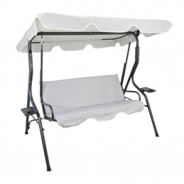 Aga Huśtawka ogrodowa 170x110x153 cm Szara