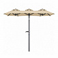 Linder Exclusiv Parasol ogrodowy 300x150x220 cm Beżowy
