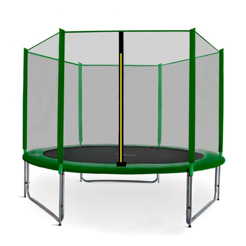 Aga SPORT PRO Trampolina 305 cm ciemnozielona + siatka ochronna